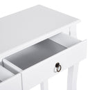 Tavolo Consolle per Ingresso Bianco Opaco 100x33x76 cm 