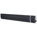 Pannello Radiante Riscaldante Elettrico da Esterno 122,5x17,7x6 cm 1800W Sined Calore Nero