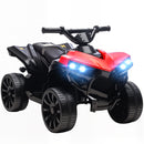 Quad Elettrico per Bambini ATV 6V Ricaricabile con Fari e Musica Rosso      