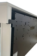 Camino Elettrico da Parete o Incasso Alaro Plus 127x18x52 cm Effetto Fiamma Telecomando in MDF Bianco