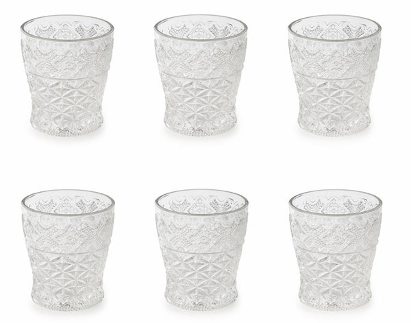 acquista Set de 6 verres Ø8x9 cm en verre VdE Tivoli 1996 Prisma, transparent