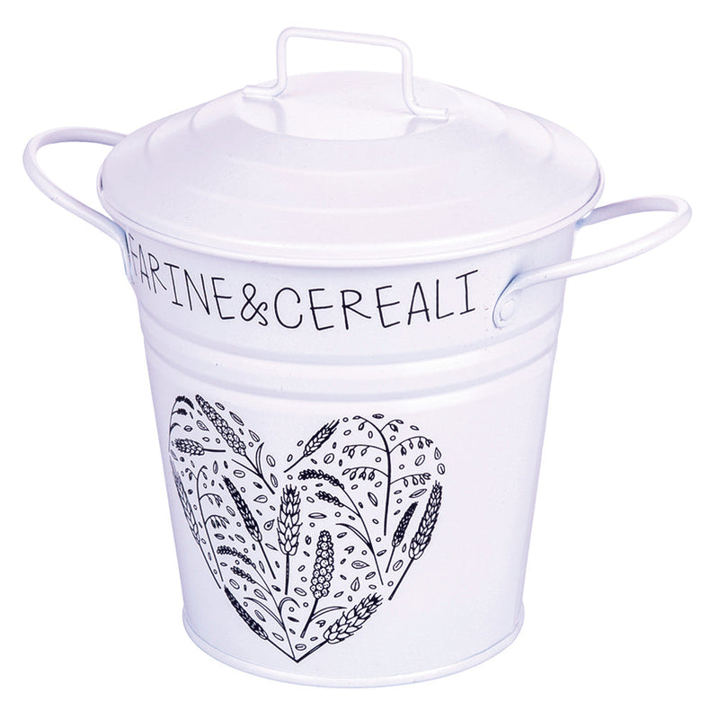 Secchiello per Farine e Cereali 13x13 cm  in Metallo VdE Tivoli 1996 Daily