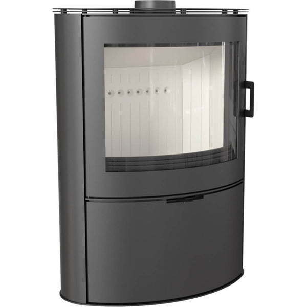 acquista Poêle à Bois 6/12KW en Acier Flig Houston Noir