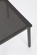Set 6 Sedie da Giardino 46x57x88 cm in Alluminio e Textilene Hilde Antracite