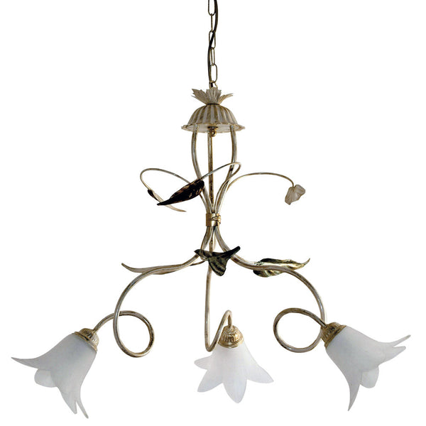 acquista Lustre 3xE14 Verre Paille Vieilli E-Energy Giorgia