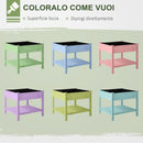 Orto Urbano Pensile in Legno con Fodera in Tessuto 91x91x81 cm 
