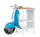 Consolle Bar 104x94x65h cm Scooter Retrò Blu