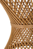 Tavolino Basso Ø48x56 cm in Rattan