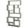 Libreria Design Moderna 168x96x25 cm Scaffale 8 Ripiani in MDF Verde