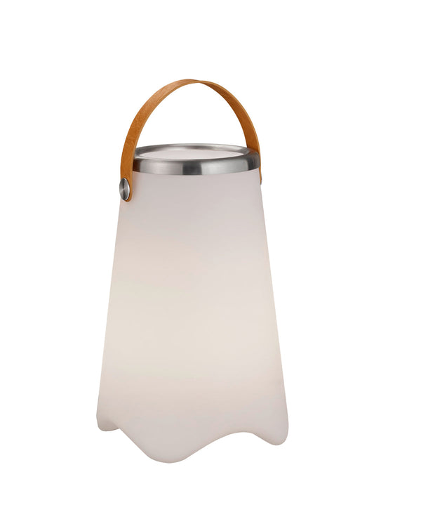 prezzo Lampe de table LED d'extérieur en plastique blanc