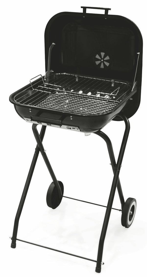 prezzo Barbecue à charbon carré 46x46 cm Soriani Noir