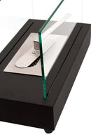 Camino a Bioetanolo da Tavolo 36x19 cm Qlima FFB105 Nero