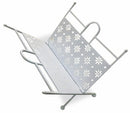 Portariviste Pieghevole in Ferro Battuto 34x34x33 cm Soriani Bianco