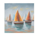 Dipinto su Tela Sidney 80x4x80 cm Legno di Pino e Canvas