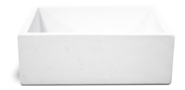 sconto Lavello da Giardino Senza Rubinetto in Cemento Granulato di Marmo Madrid Bianco