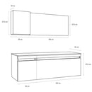 Mobile da Bagno sospeso Bali 01 Twist Piombo TFT