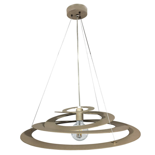 Suspension 1xE27 Frame Sand W/Steel E-Energy Saturn sconto