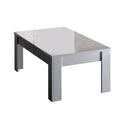 Tavolino Rettangolare da Salotto 122x65x45cm TFT  Amalfi Bianco Lucido