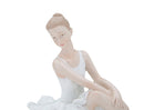 Ballerina Dicy Seduta 14x8x8 cm in Resina Bianco
