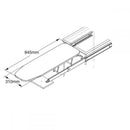 Mobile Lavanderia a Colonna per Lavatrice e Asciugatrice con Ante 70x70x174A cm in Nobilitato Unika Olmo Bianco