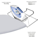 Asse da Stiro Confort Plus 125x48 cm con Supporto per Caldaia Estraibile In Acciaio