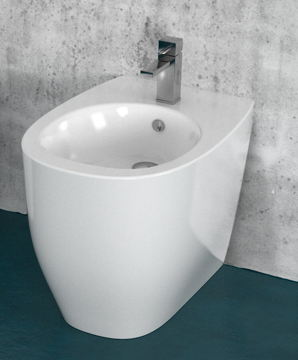 Bidet Céramique Dos au Mur 52x35,5x42cm TFT Street Blanc online