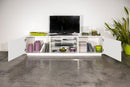 Mobile TV 2 Ante 180x41,4x46 cm Bloom Bianco Lucido