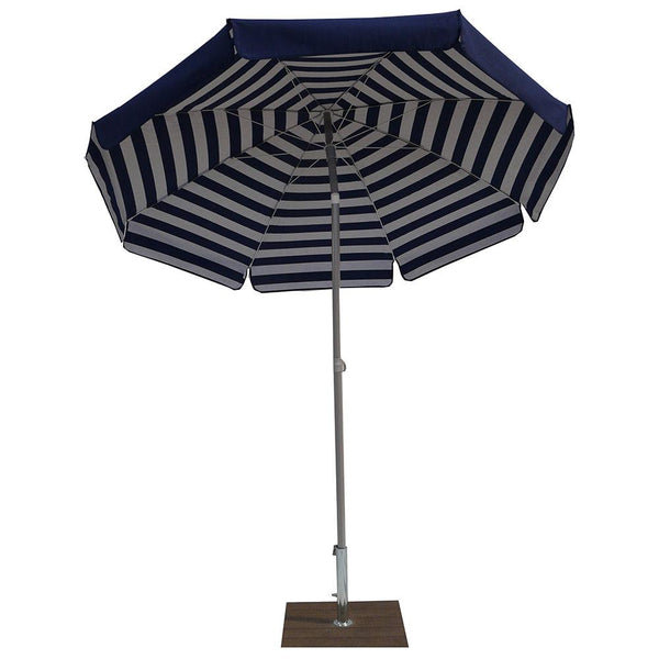 online Parasol de Jardin Ø2 m Mât Ø33 mm en Acier Maffei Venezia Duplex Bleu/Blanc et Bleu
