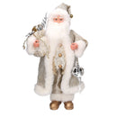 Babbo natale in tessuto oro cm xh45