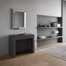 Consolle Tavolo Allungabile 90-302x42x75 cm Evolve Antracite Spatolato  