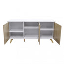 Mobile Elton 150x39,5x75 h cm in Truciolare bilaminato Bianco