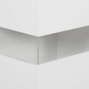 Credenza Mobile Basso Multiuso con LED Regolabile con Telecomando 120x34x70 cm Bianco  