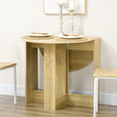 Tavolo Pieghevole Salvaspazio 104x76x73,7 cm 2 Ribalte Rovere  