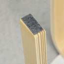 Set 4 Sgabelli Rotondi e Impilabili Ø40x45 cm in Legno Bianco  