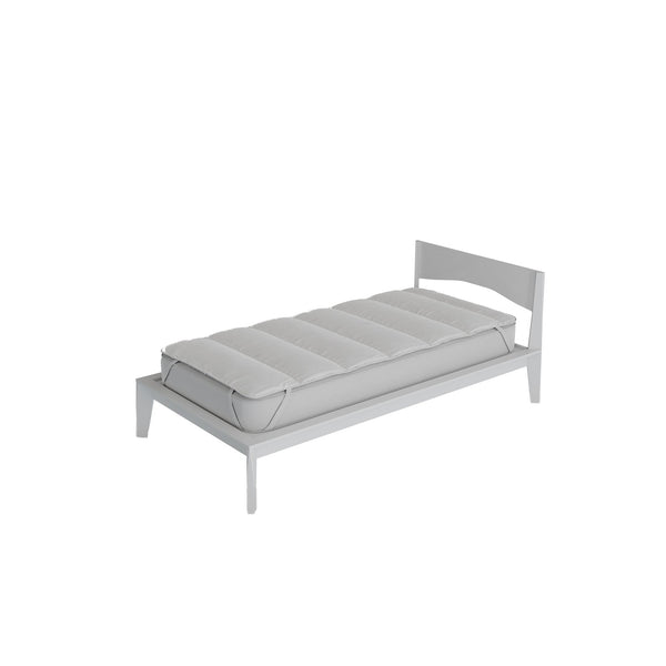 Surmatelas matelassé rembourré avec élastiques en microfibre blanche Différentes tailles prezzo
