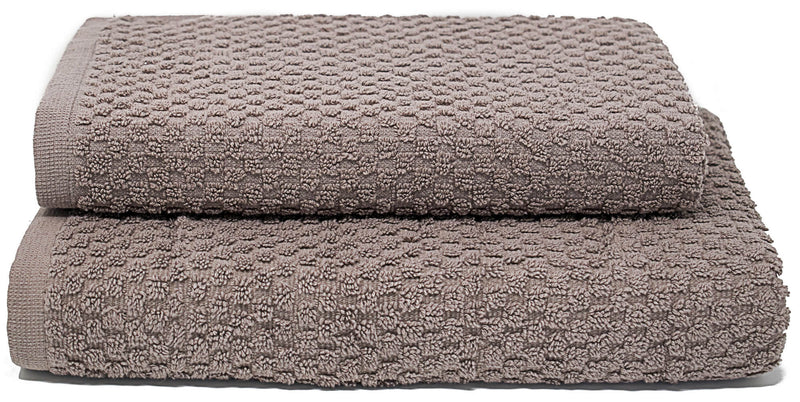 Set Spugna Asciugamani Ospite + Salvietta Sally Coriandolo Tortora