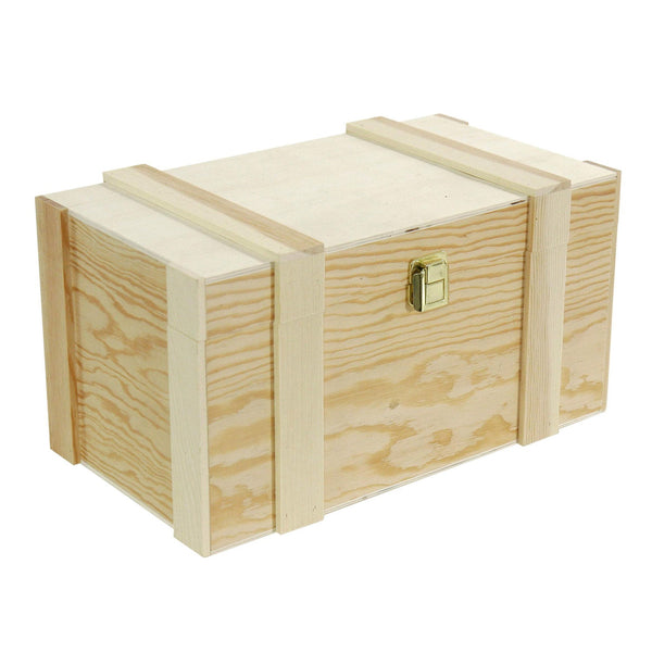 Porte-bouteilles 2+2 places en pin naturel cm 37x21xh19 sconto