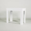 Consolle Allungabile in Legno H76,5x47x90/247cm 4 Allunghe Itamoby Magix Bianco Lucido Classica