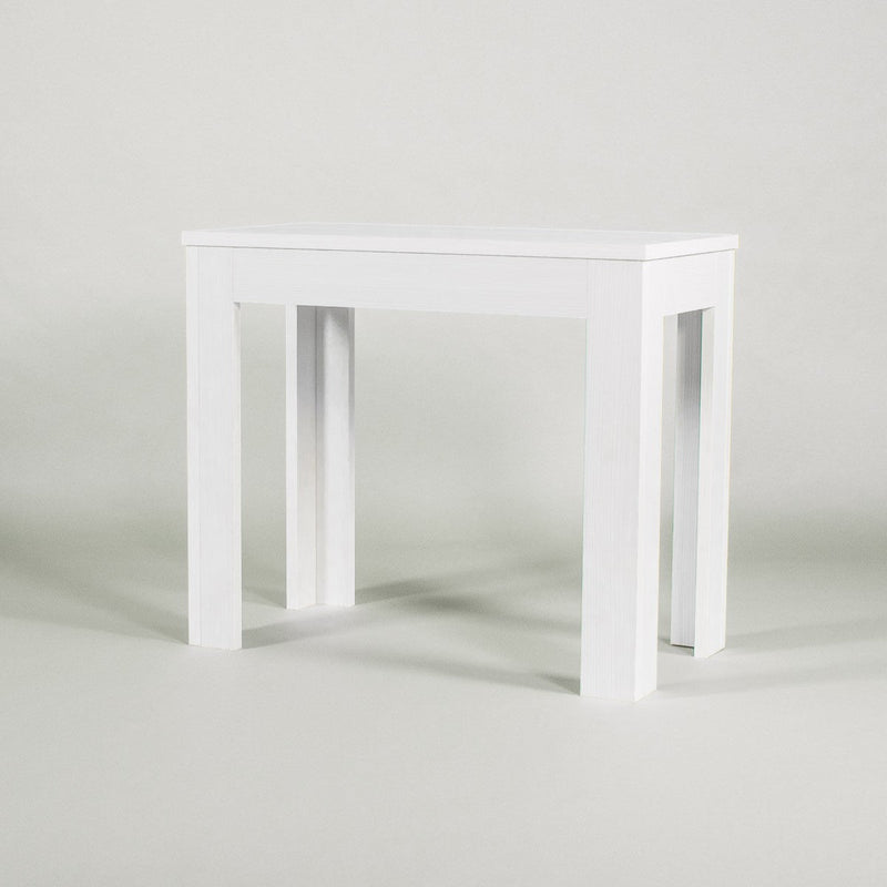 Consolle Allungabile in Legno H76,5x47x90/297cm 5 Allunghe Itamoby Magix Larice Sbiancato Classica