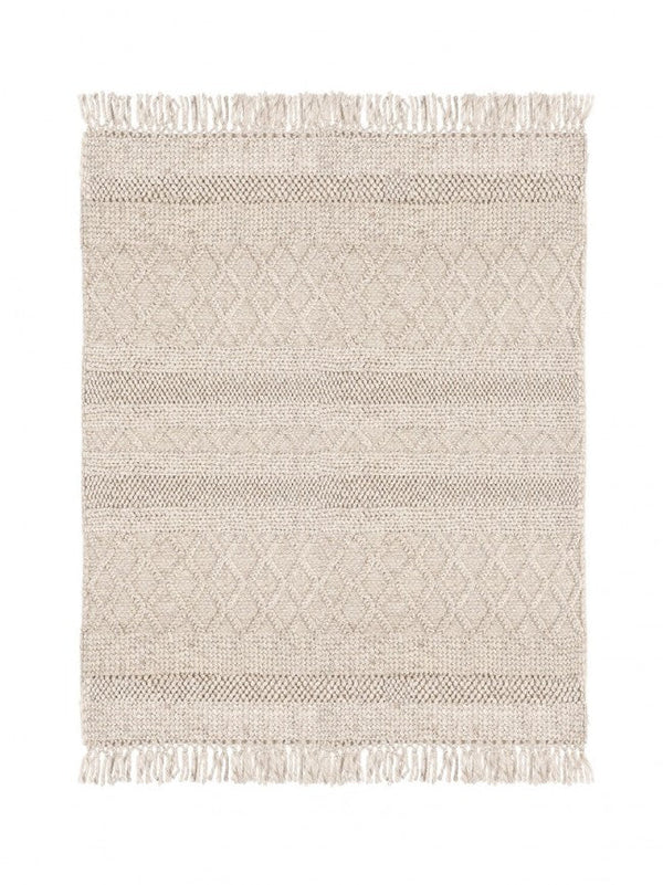 Tappeto 140x200 cm Hiruni in Tessuto Beige sconto