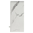 Pensile da Cucina Armadio Sospeso da Parete Doppia Anta in Legno Bianco Effetto Marmo      