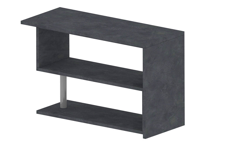 Scrivania con Gamba ad S Girevole 120/65x50x75 cm Volta Ardesia