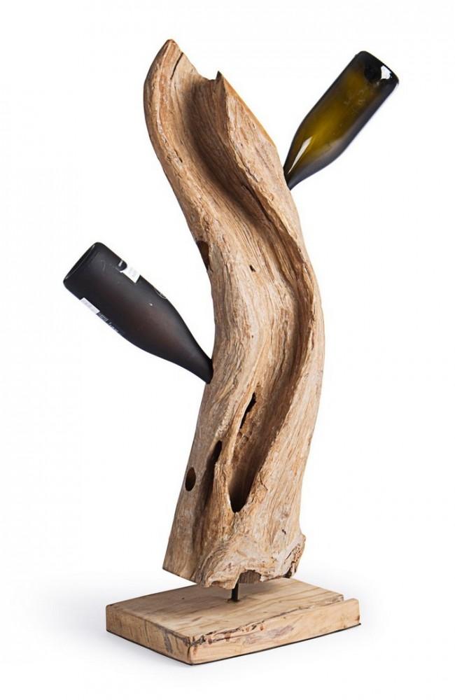 Portabottiglia Adanya H90 in Legno