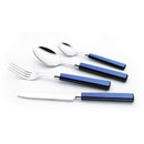 Servizio Set di Posate 24 Pezzi in Acciaio Inox Rivadossi Sandro Zara Blu