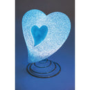 Lampada Cuore 15x5x15 cm con Led Bianco Caldo e Multicolor