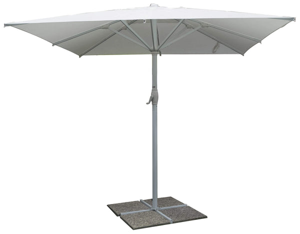 sconto Vespro Parapluie de jardin en aluminium blanc Différentes tailles