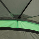 Tenda da Spiaggia Campeggio Protezione Raggi UV Verde e Grigio 3.3x3.3x2.55 cm 