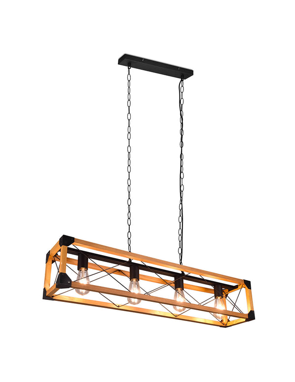 Lampada a Sospensione da Interno Attacco E27 in Metallo Nero Opaco online