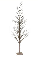 Albero di Natale Luminoso 306 LED in Carta H210cm Oro