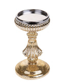 Porta Candele Decorativo 8 Led in Vetro